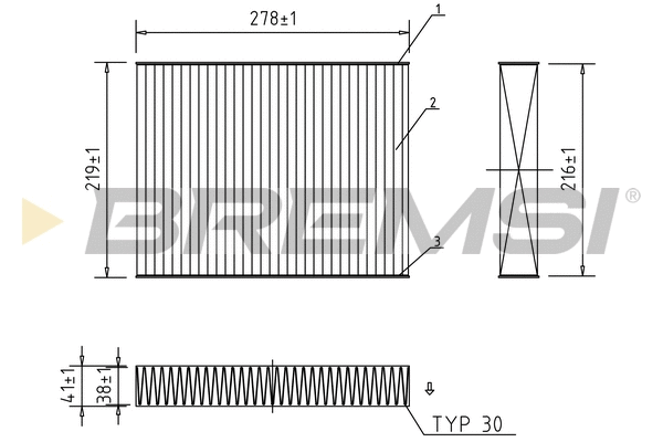 Filter, cabin air (FC0945C)