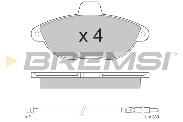 Brake Pad Set, disc brake (BP2678)