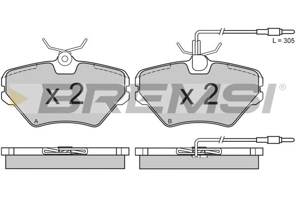 Brake Pad Set, disc brake (BP2628)
