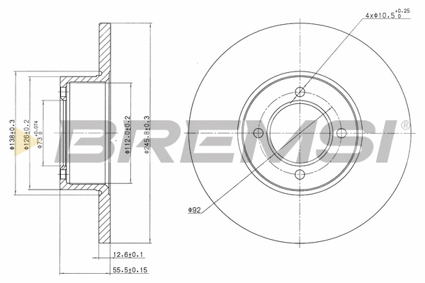 Brake Disc (CD6054S)