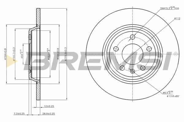 Brake Disc (CD7666S)
