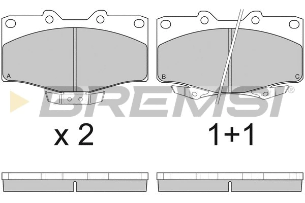 Brake Pad Set, disc brake (BP2748)