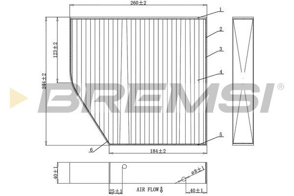 Filter, cabin air (FC0875A)
