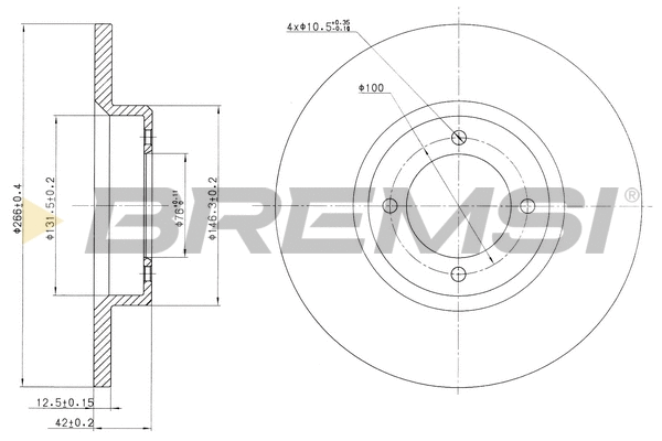 Brake Disc (CD6527S)