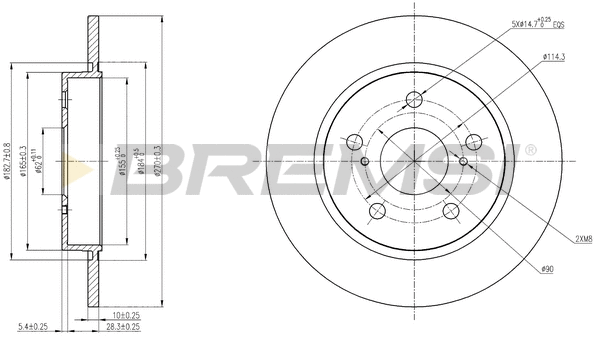 Brake Disc (CD7645S)