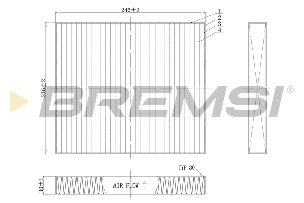 Filter, cabin air (FC0183C)
