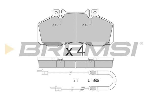 Brake Pad Set, disc brake (BP2409)