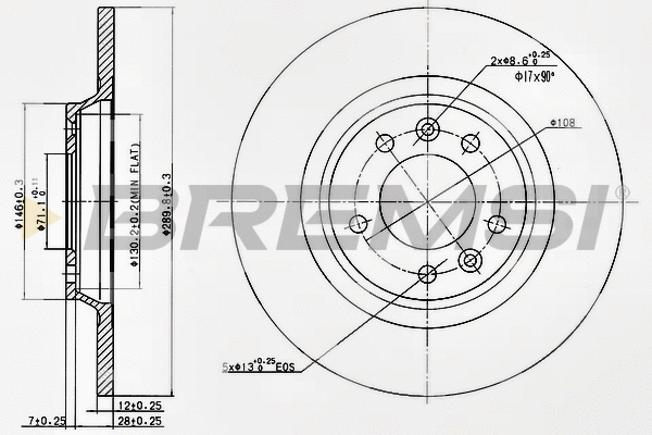 Brake Disc (CD7275S)