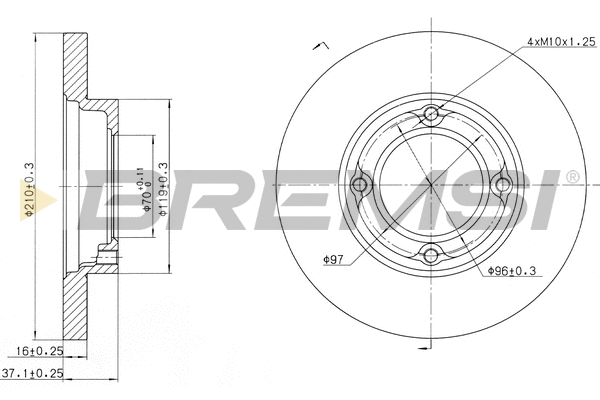 Brake Disc (CD6968S)