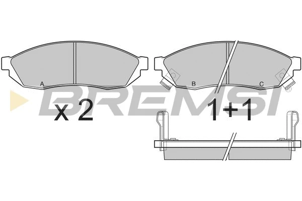 Brake Pad Set, disc brake (BP2290)