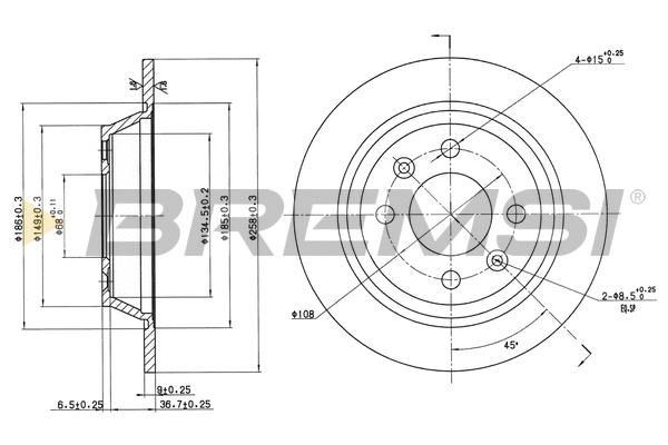 Brake Disc (CD6355S)