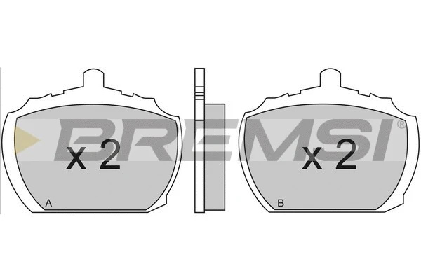 Brake Pad Set, disc brake (BP2102)