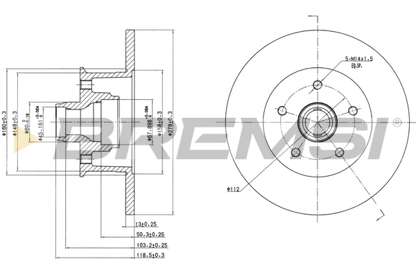 Brake Disc (CD6057S)