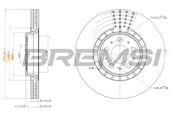 Brake Disc (CD7371V)