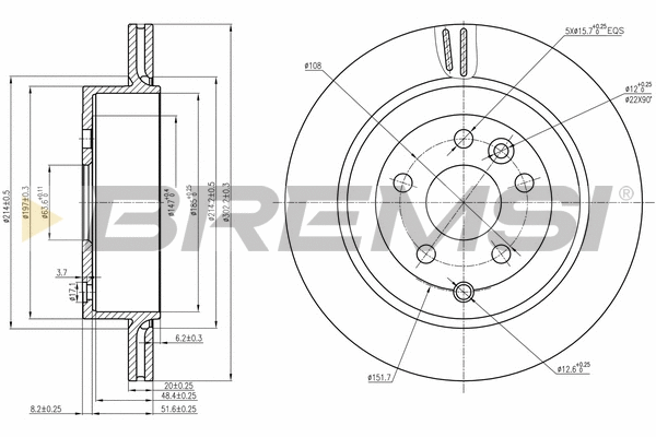 Brake Disc (CD7609V)