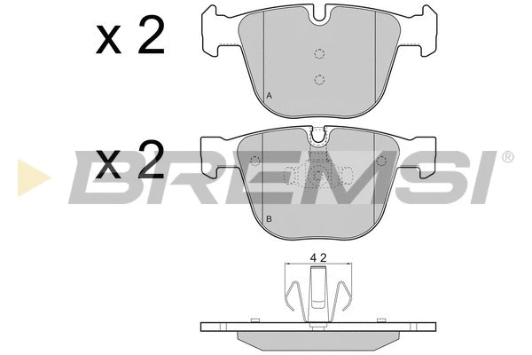 Brake Pad Set, disc brake (BP3448)