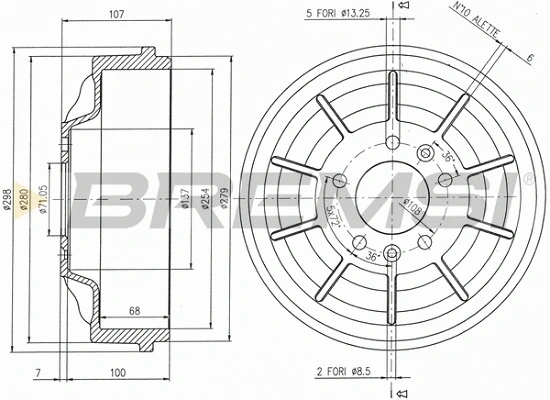 Brake Drum (CR5729)
