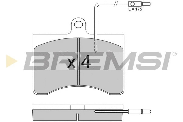 Brake Pad Set, disc brake (BP2094)