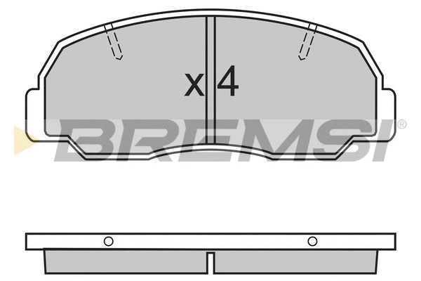 Brake Pad Set, disc brake (BP2297)