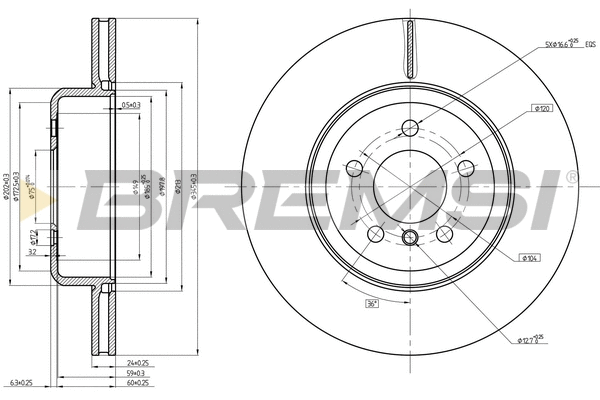 Brake Disc (CD8622V)
