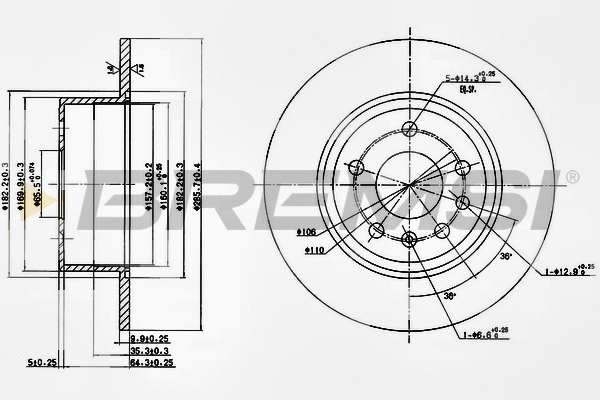 Brake Disc (CD6811S)