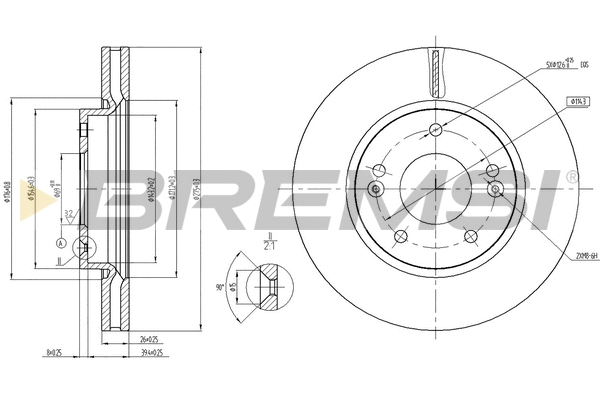 Brake Disc (CD8004V)