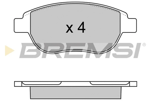 Brake Pad Set, disc brake (BP2972)