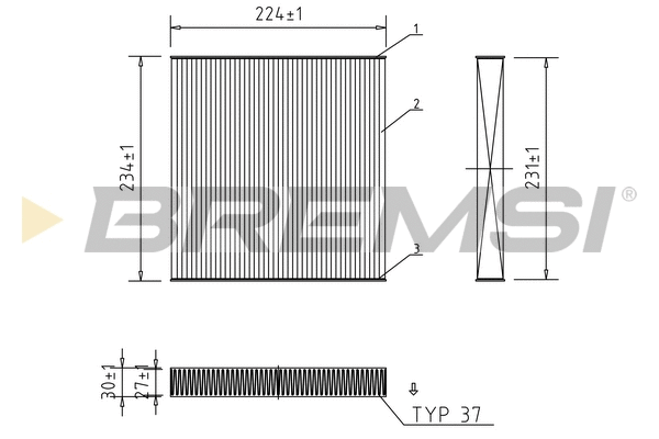 Filter, cabin air (FC0849)