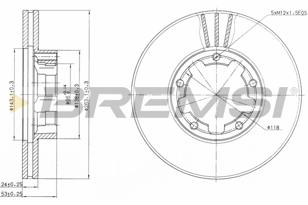 Brake Disc (CD6668V)
