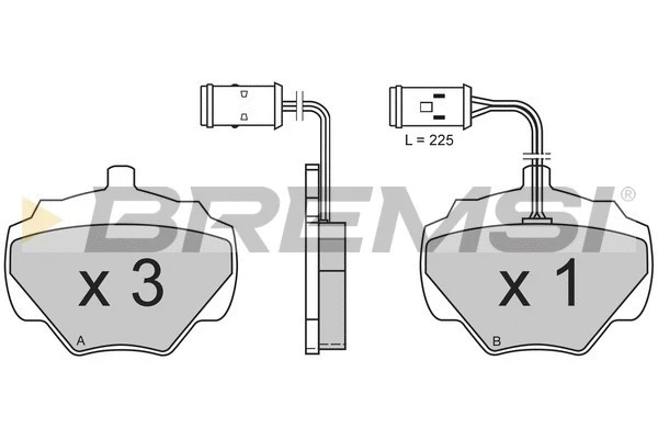Brake Pad Set, disc brake (BP2361)