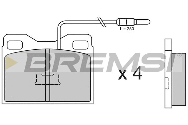Brake Pad Set, disc brake (BP2264)