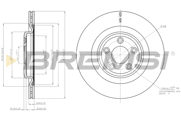 Brake Disc (CD7703V)