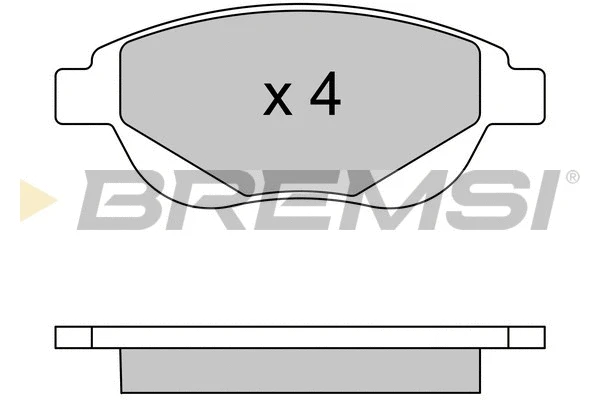 Brake Pad Set, disc brake (BP3580)