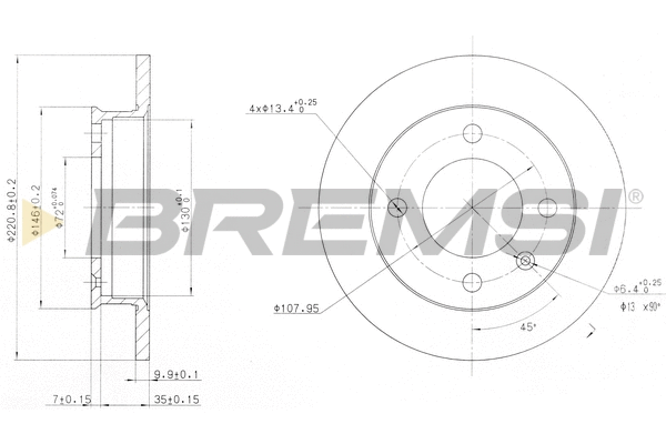 Brake Disc (CD6079S)