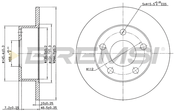 Brake Disc (CD7033S)