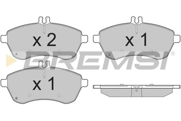 Brake Pad Set, disc brake (BP3327)