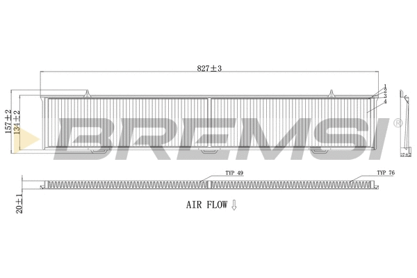 Filter, cabin air (FC0085A)
