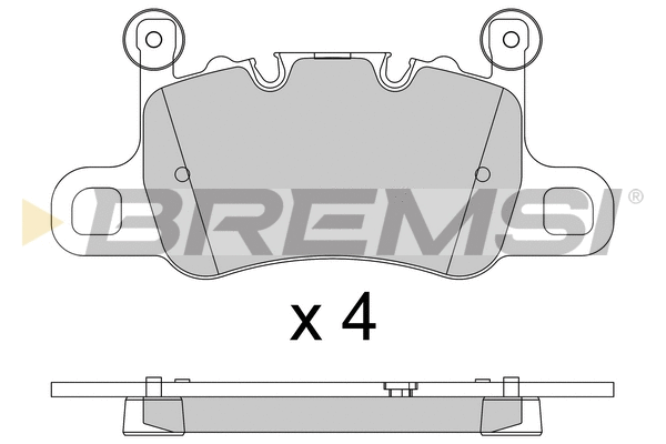 Brake Pad Set, disc brake (BP3804)