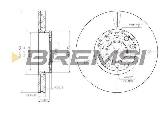 Brake Disc (CD7706V)