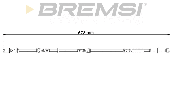 Warning Contact, brake pad wear (WI0915)