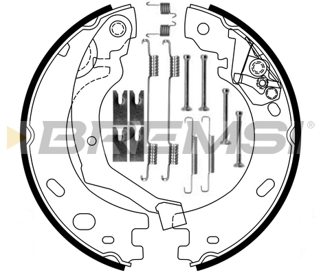 Brake Shoe Set, parking brake (GF0441-1)