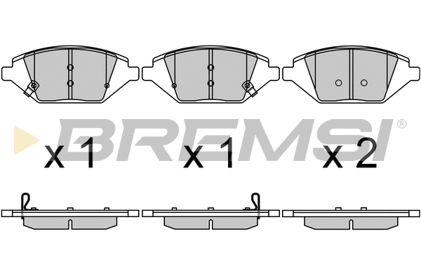 Brake Pad Set, disc brake (BP3724)