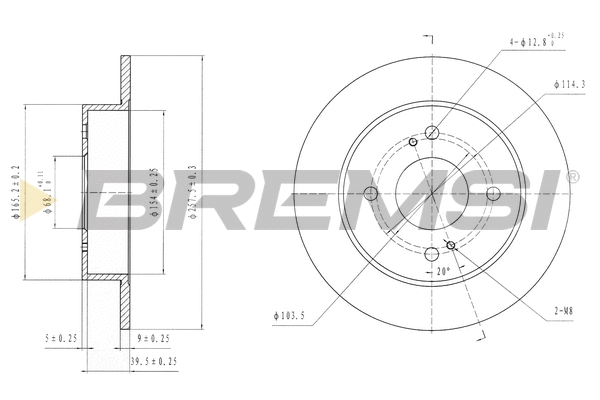Brake Disc (CD6674S)