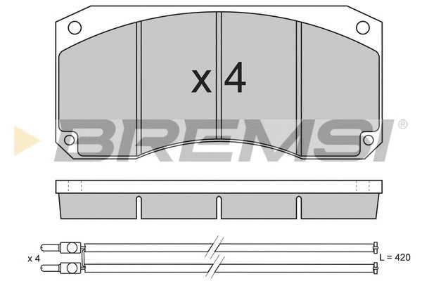 Brake Pad Set, disc brake (BP7256)