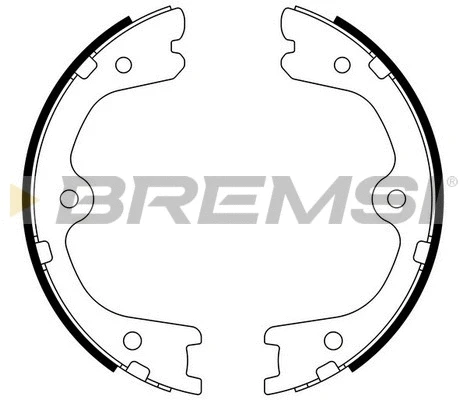 Brake Shoe Set, parking brake (GF0872)