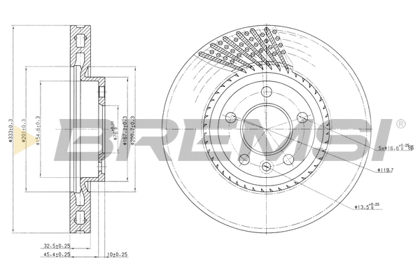 Brake Disc (CD7254V)