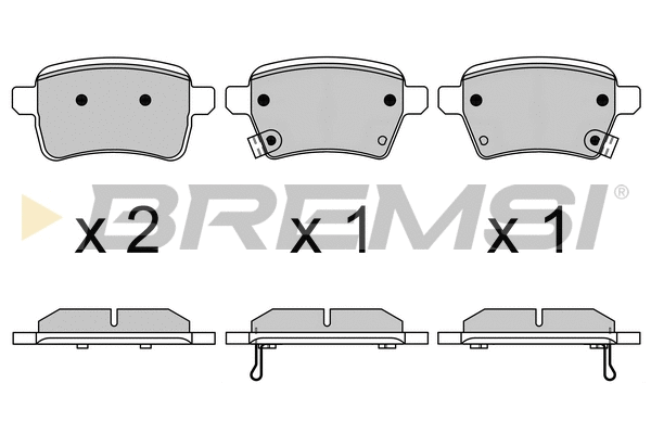 Brake Pad Set, disc brake (BP3627)