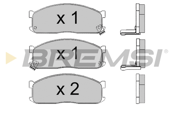 Brake Pad Set, disc brake (BP2390)