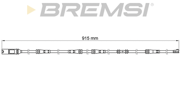 Warning Contact, brake pad wear (WI0685)