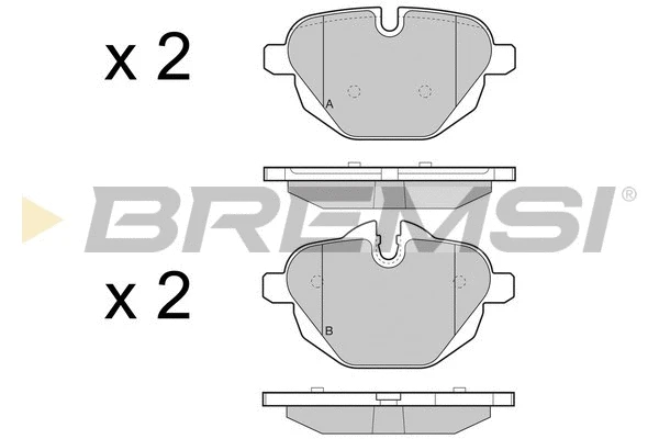 Brake Pad Set, disc brake (BP3449)